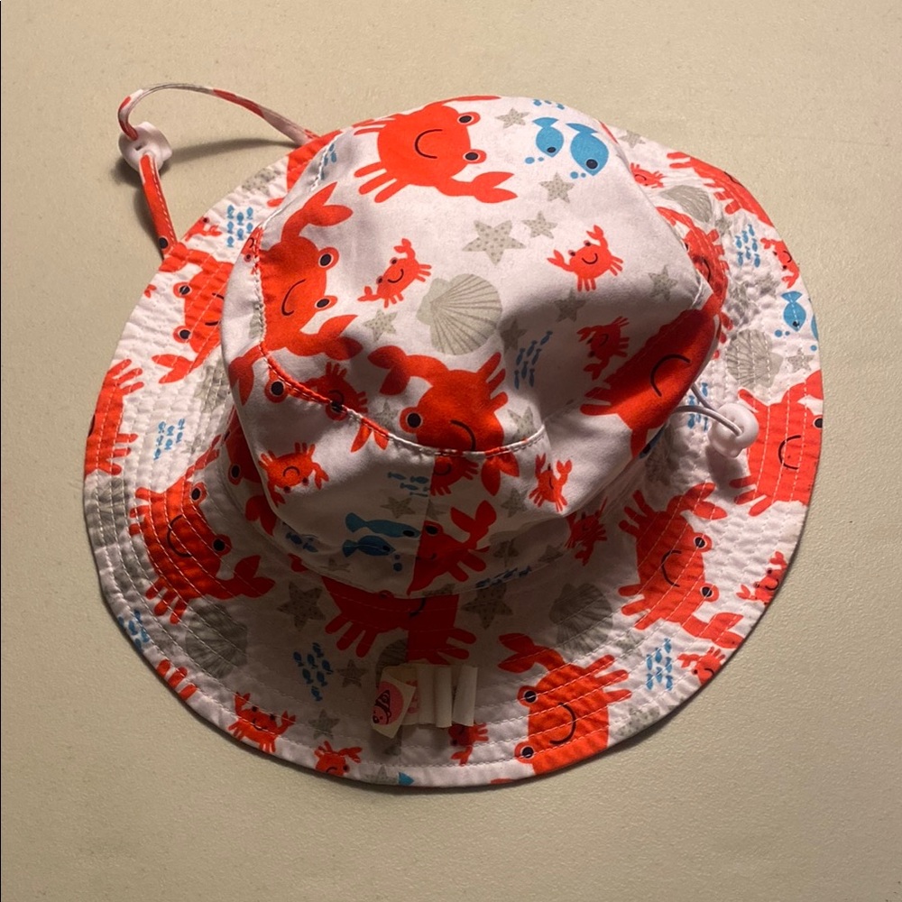 Crab Print Bucket Hat